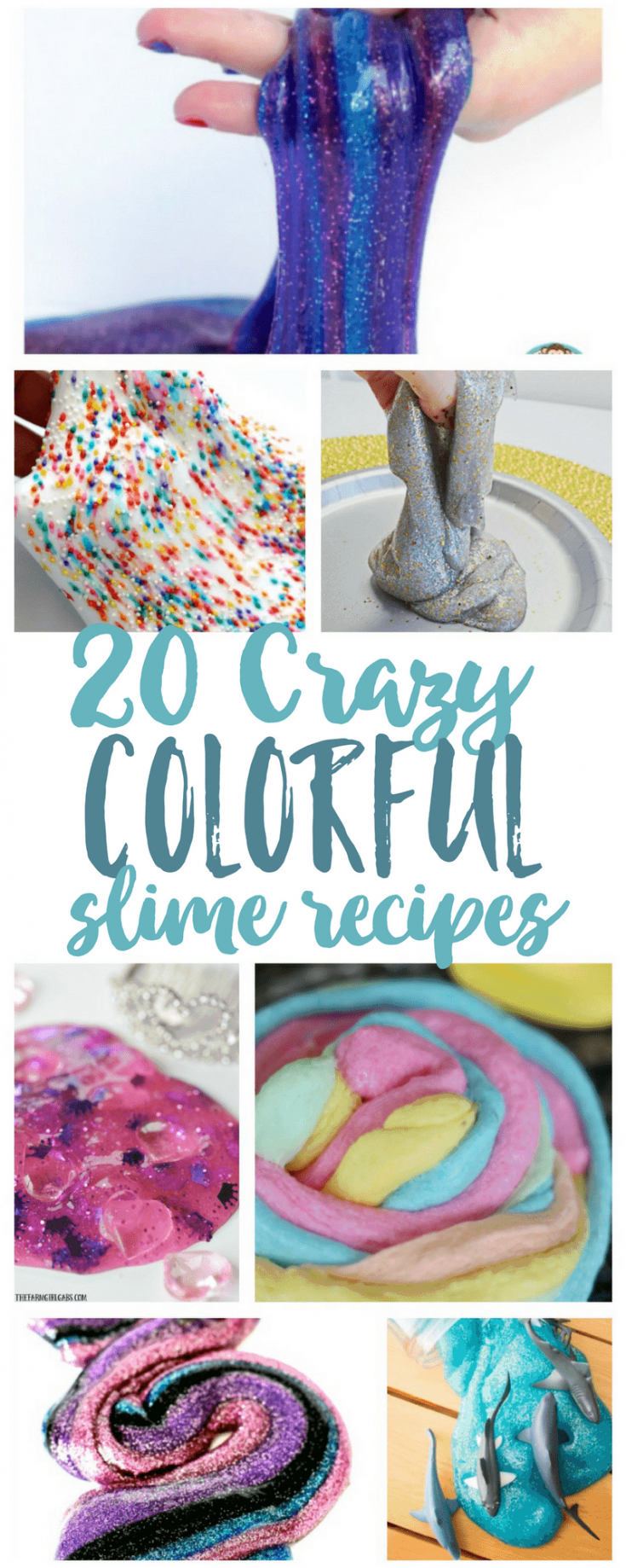 20+ Crazy Colorful Slime Recipes » Sunny Sweet Days