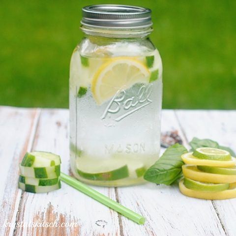 Cucumber Basil Infused Water Recipe