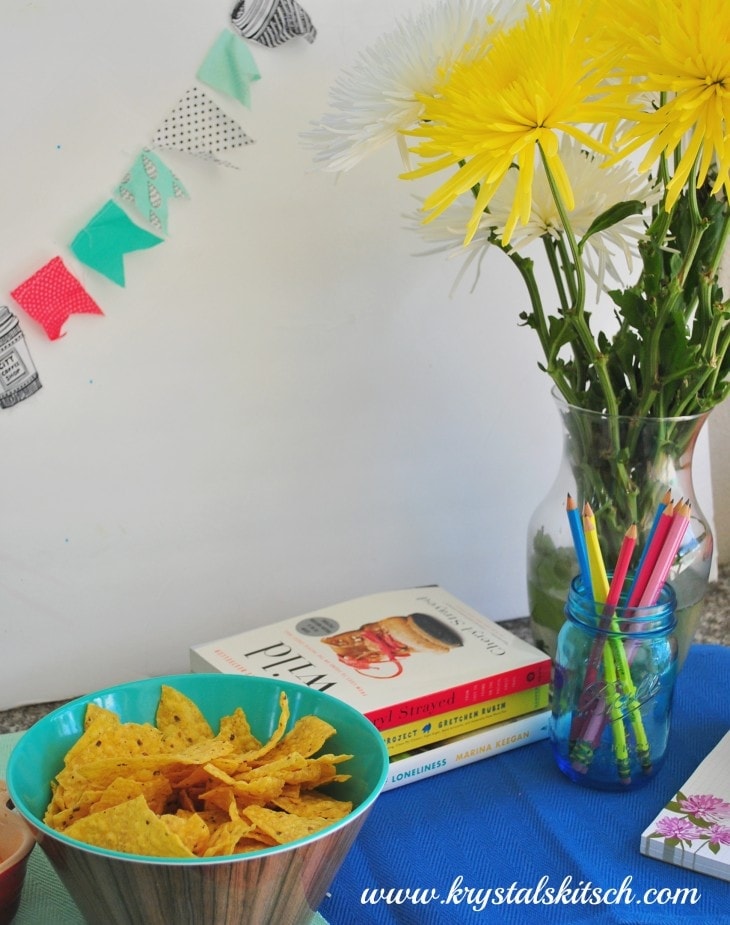 Book Club Party Decor