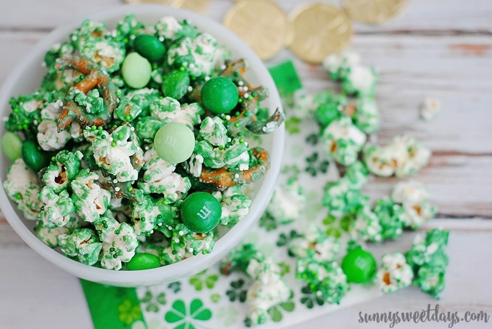 St. Patrick's Day Pretzel Popcorn