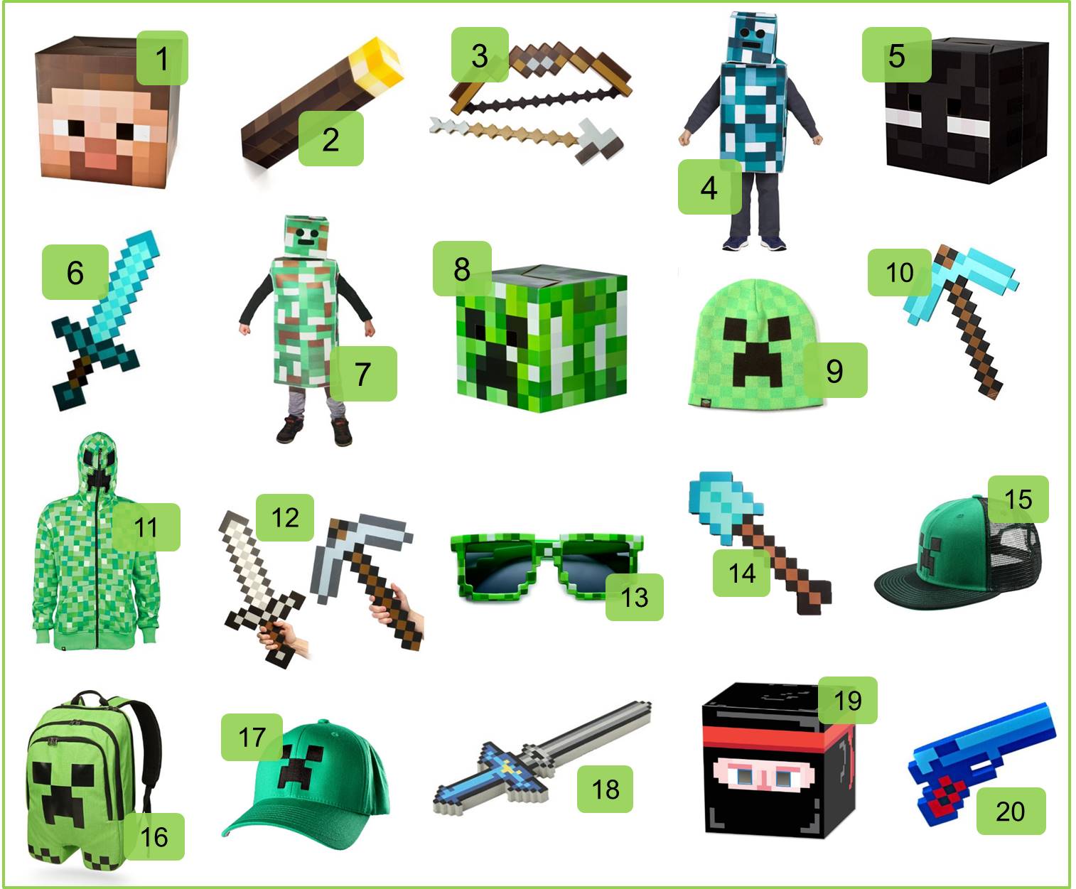 Minecraft Costumes in Halloween Costumes 