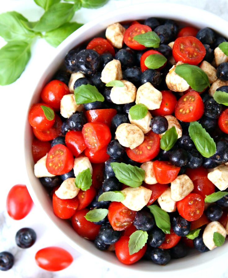 Image for Red, White, and Blueberry Caprese Salad