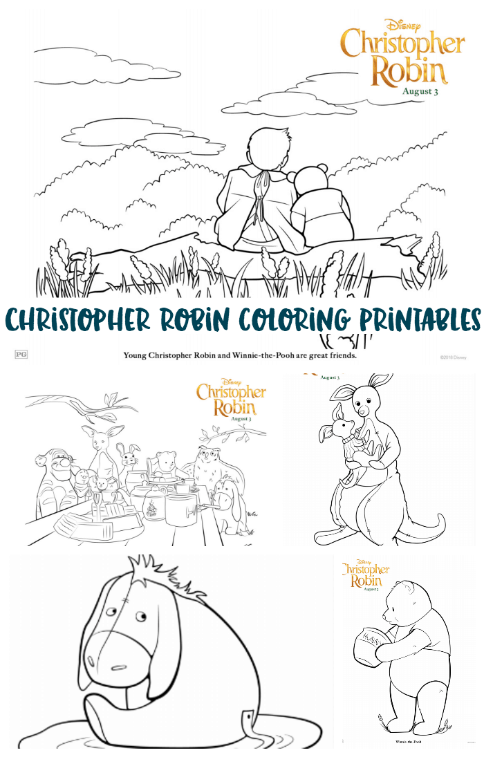Christopher Robin Coloring Pages Printables | #ChristopherRobin