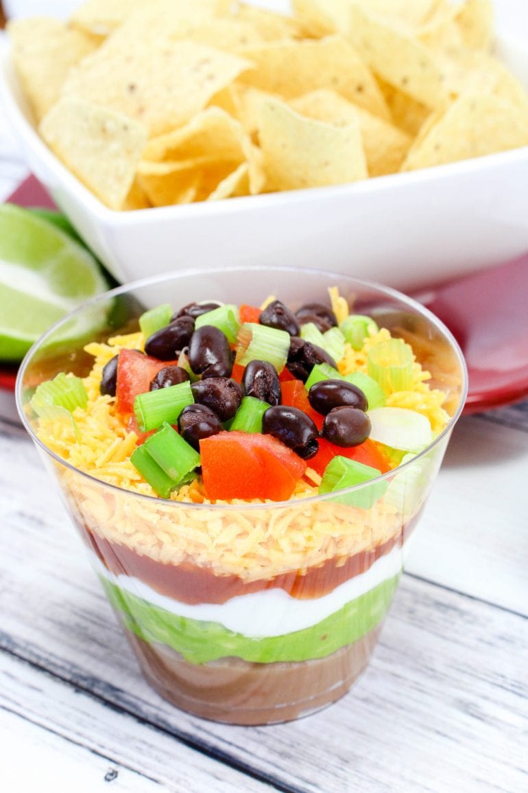 Mexican Layered Dip Cups Recipe