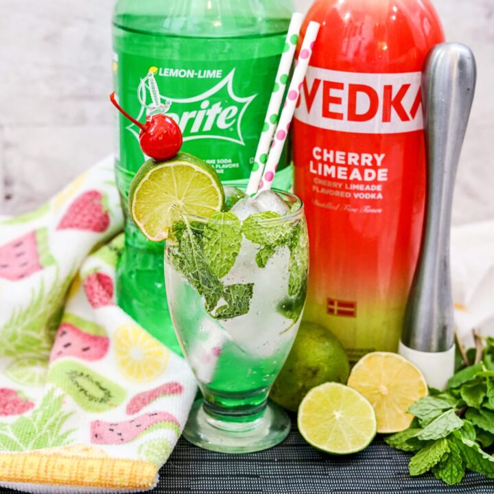 Spiked Cherry Limeade Cocktail