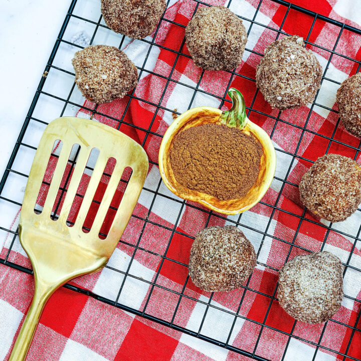 Air Fryer Pumpkin Spice Donut Holes
