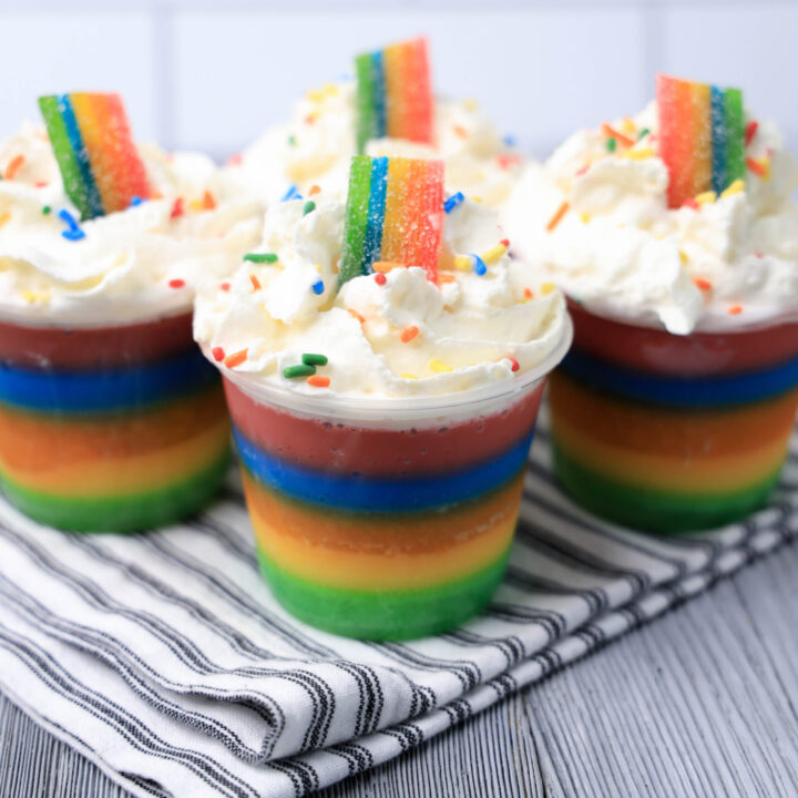 Rainbow Jello Shots