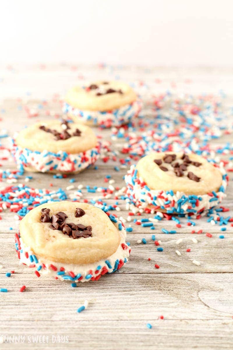 Patriotric Ice Cream Sandwiches