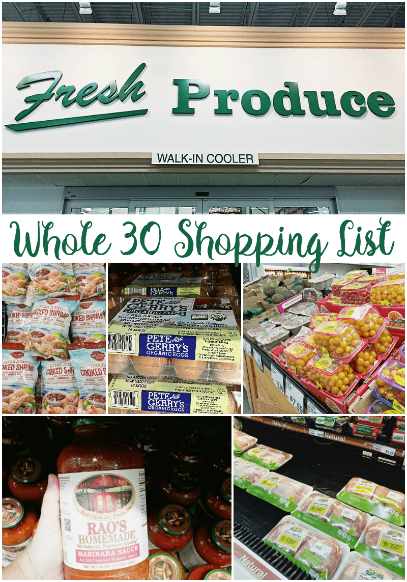 Whole30 Grocery List