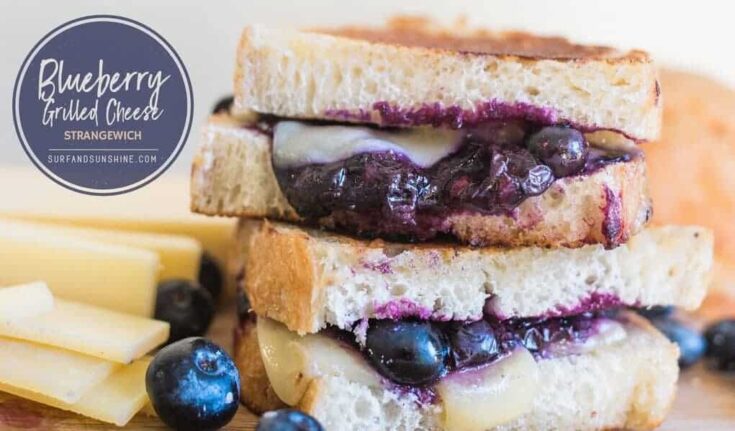 Image for Gruyere Grilled Cheese with Blueberries Recipe