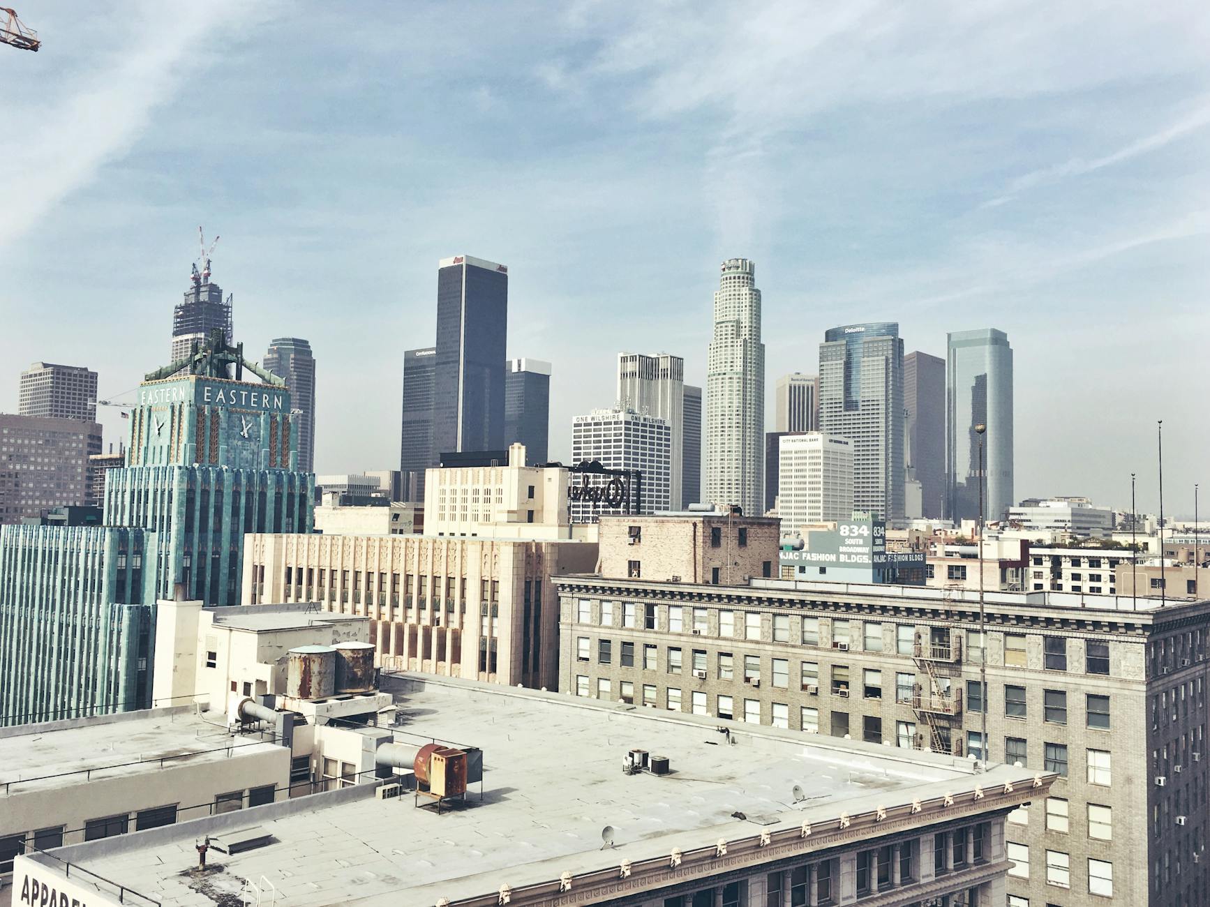 photography of city building