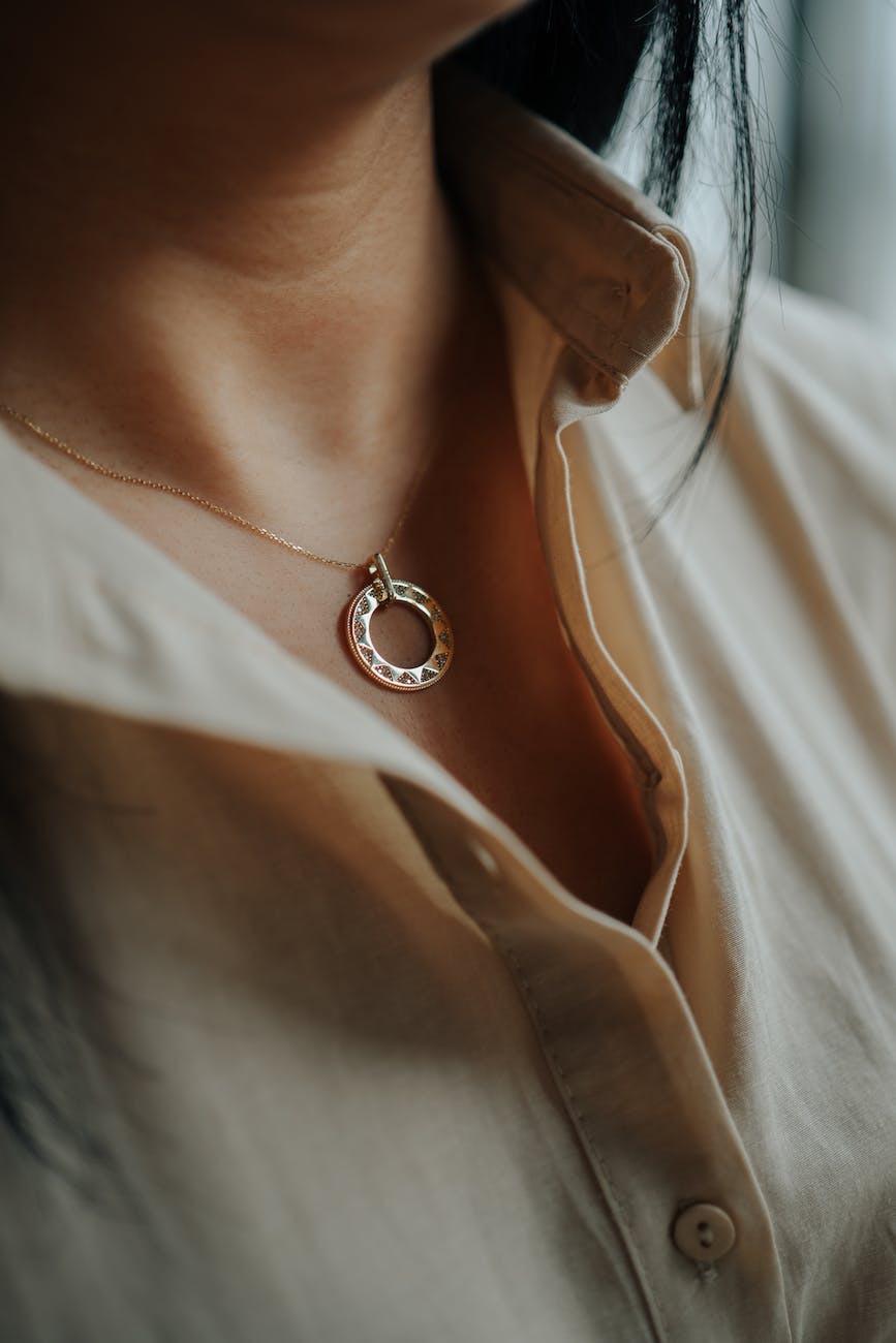 woman with necklace