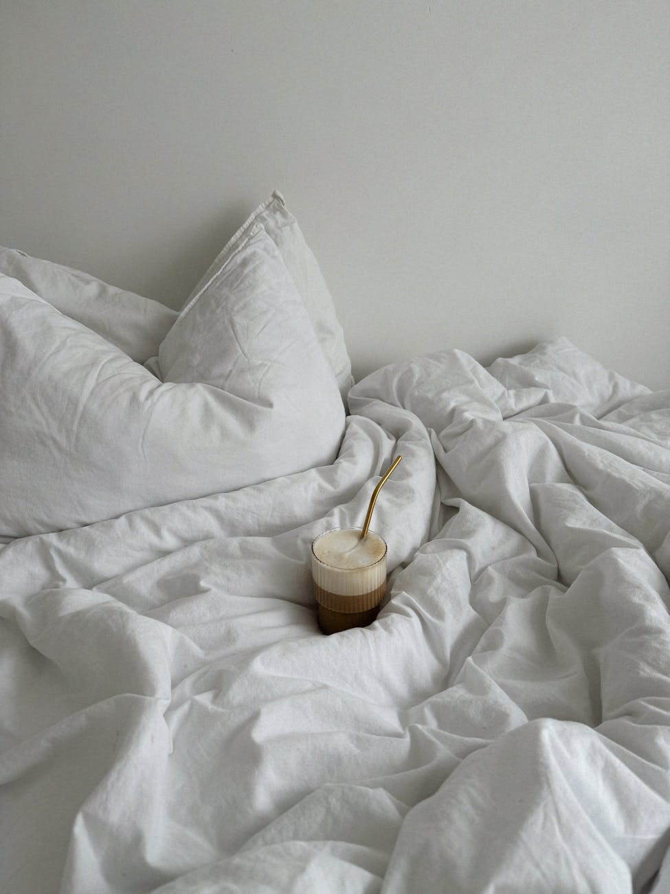 a coffee in a bed