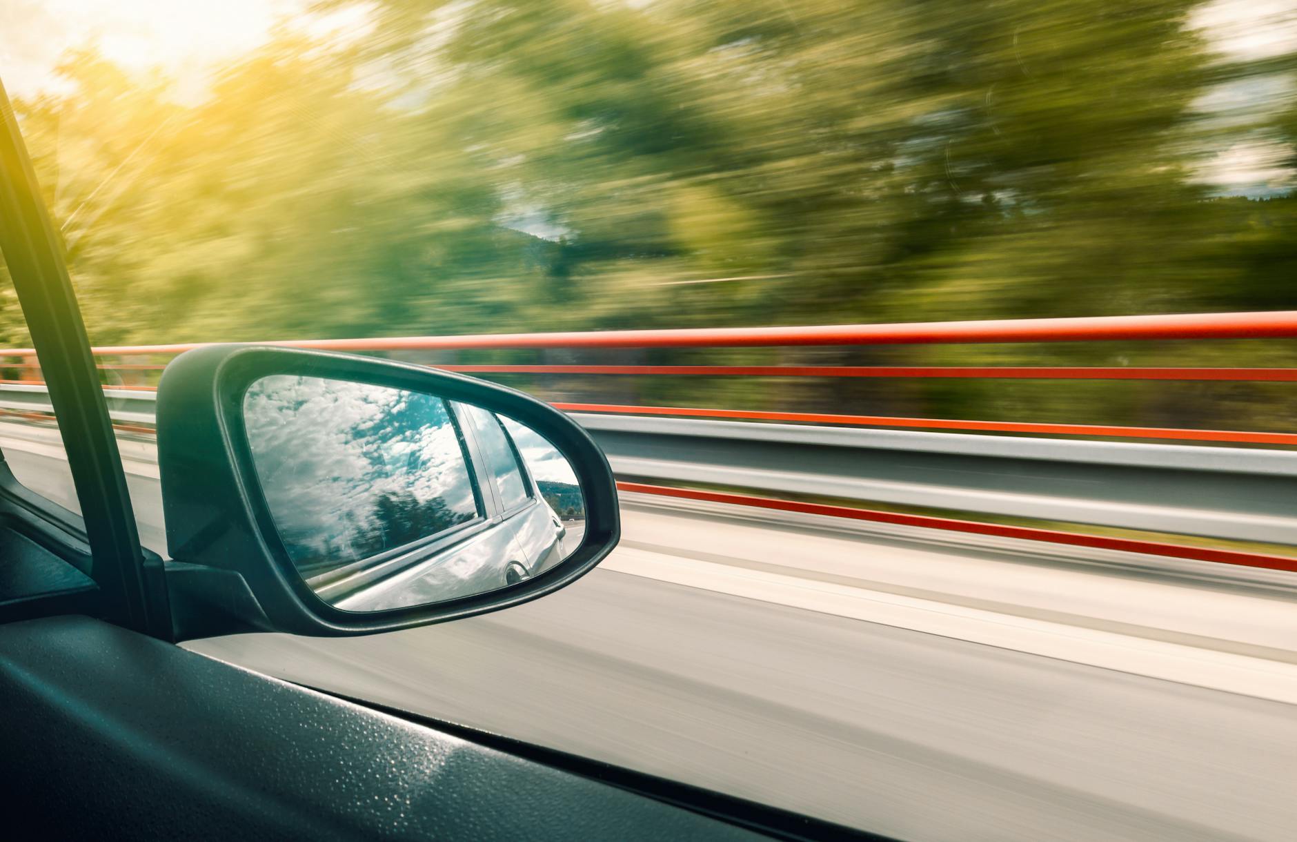black wing mirror
